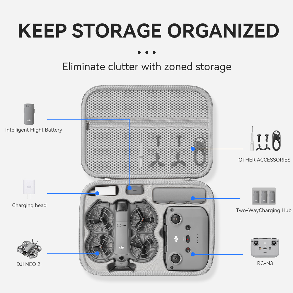 XFJI Borsa organizer da viaggi - Drone Carrying Case recensione e prezzo