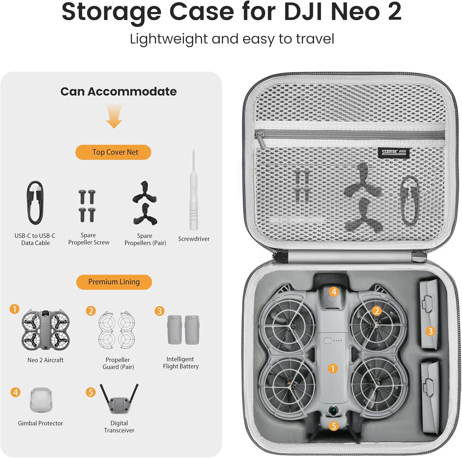 STARTRC Neo 2 Borsa a tracolla - Drone Carrying Case recensione e prezzo