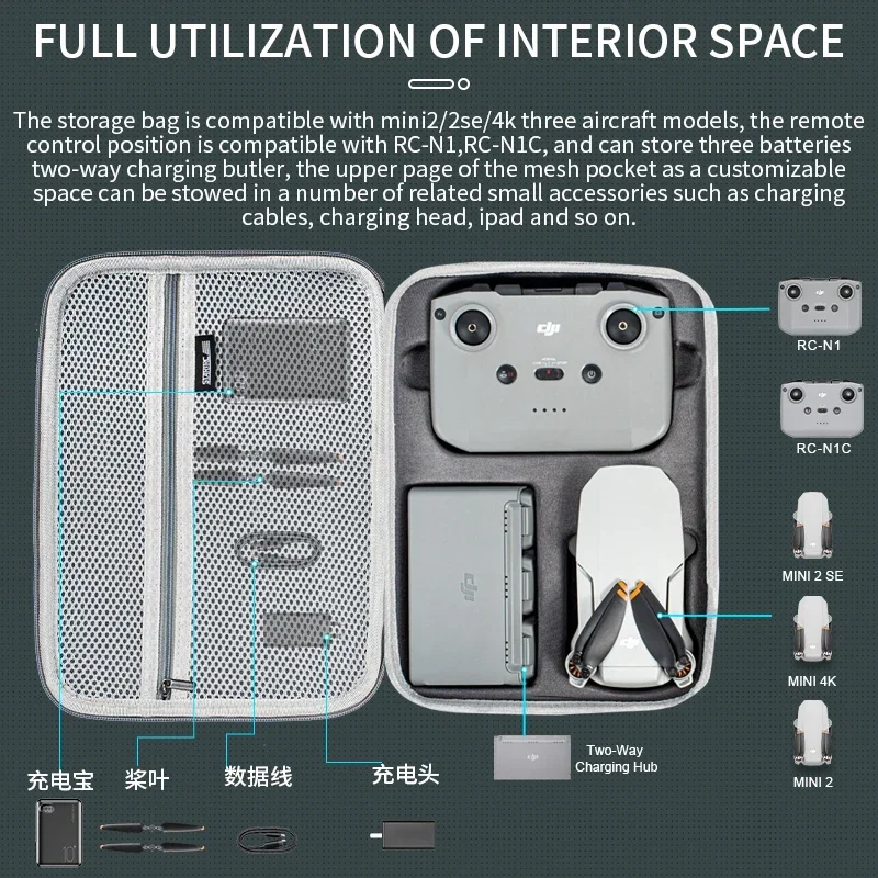 Mini 2 Borsa a tracolla Custod - Drone Carrying Case recensione e prezzo