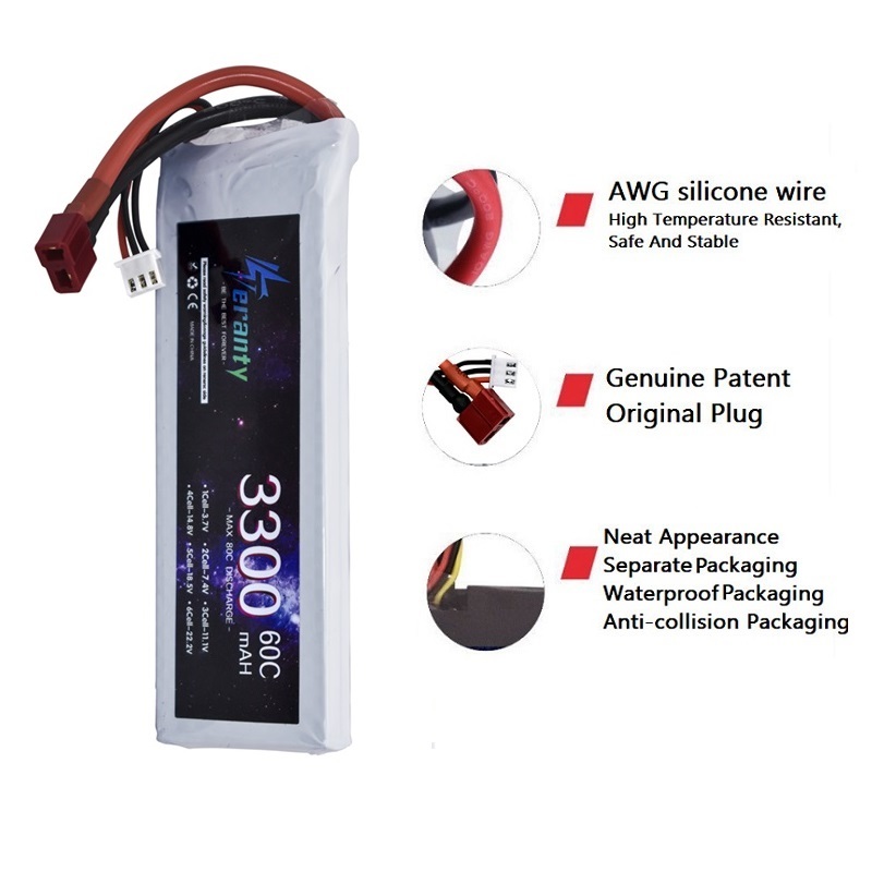 Batteria LiPo 2S 7.4V 3300mAh  - Drone Battery Adapter recensione e prezzo